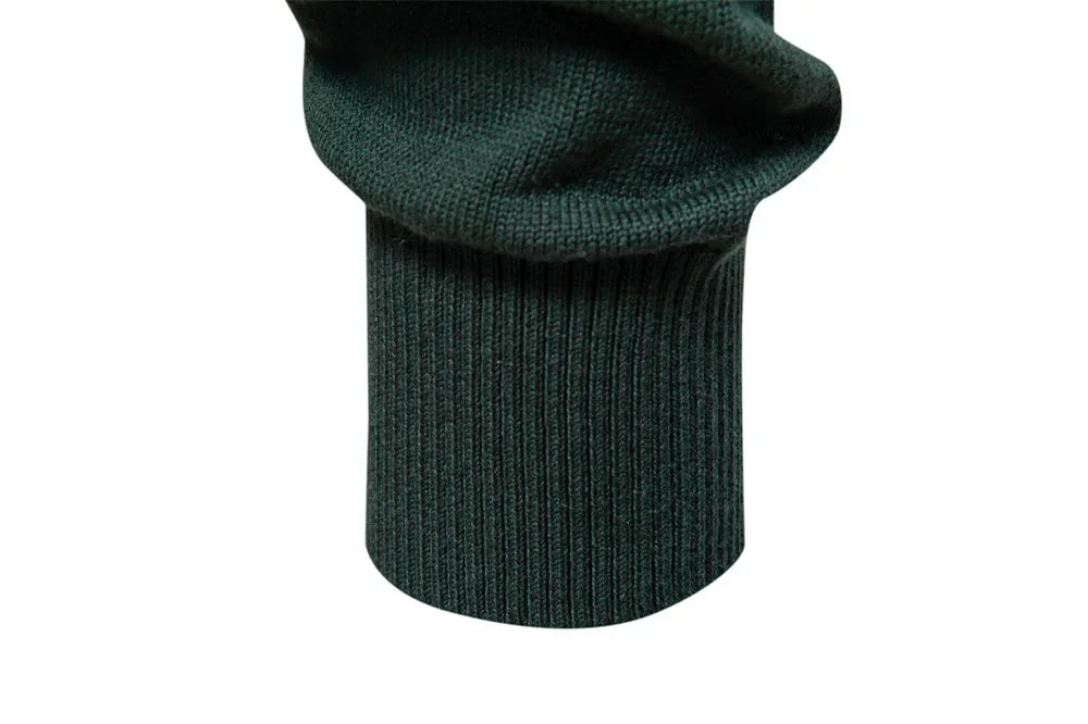 2025 Autumn Winter New Fashion Men's Solid Color O-neck Long Sleeve Casual Trendy Knitted Sweaters Male Clothes Pullover Tops