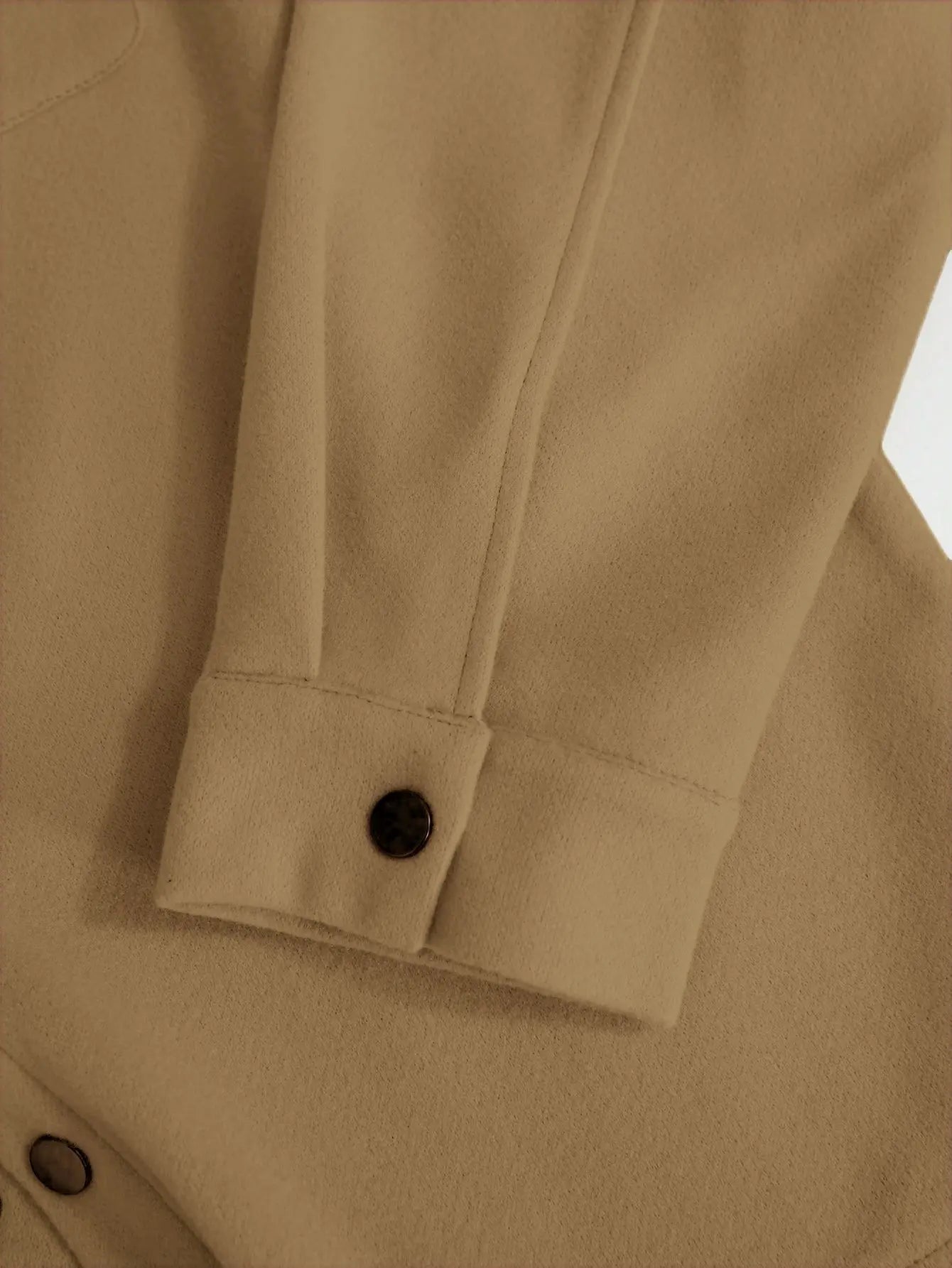 Autumn Winter Men Lapel Woolen Jacket Casual Business Style Loose Warm Thick Outerwear Daily Commute Fashion Sport Coat For Men