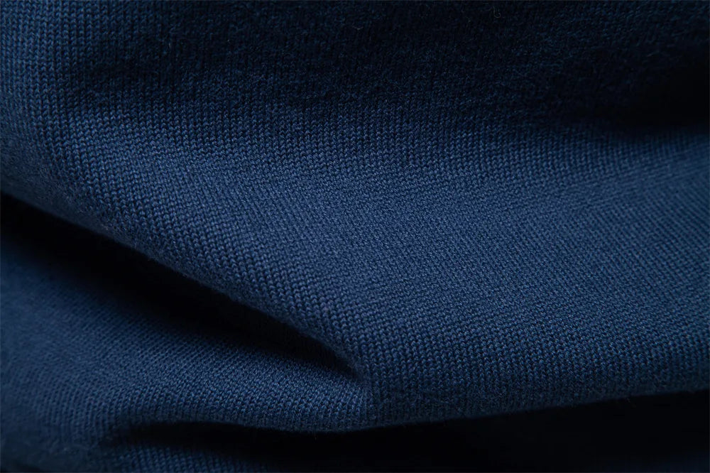 2025 Autumn Winter New Fashion Men's Solid Color O-neck Long Sleeve Casual Trendy Knitted Sweaters Male Clothes Pullover Tops