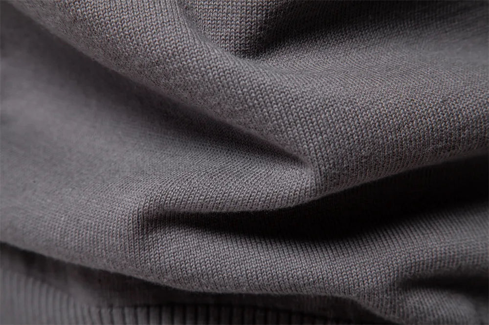 2025 Autumn Winter New Fashion Men's Solid Color O-neck Long Sleeve Casual Trendy Knitted Sweaters Male Clothes Pullover Tops