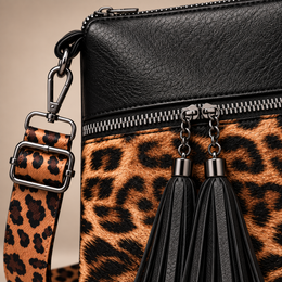 The Sienna Leopard Tassel Bag